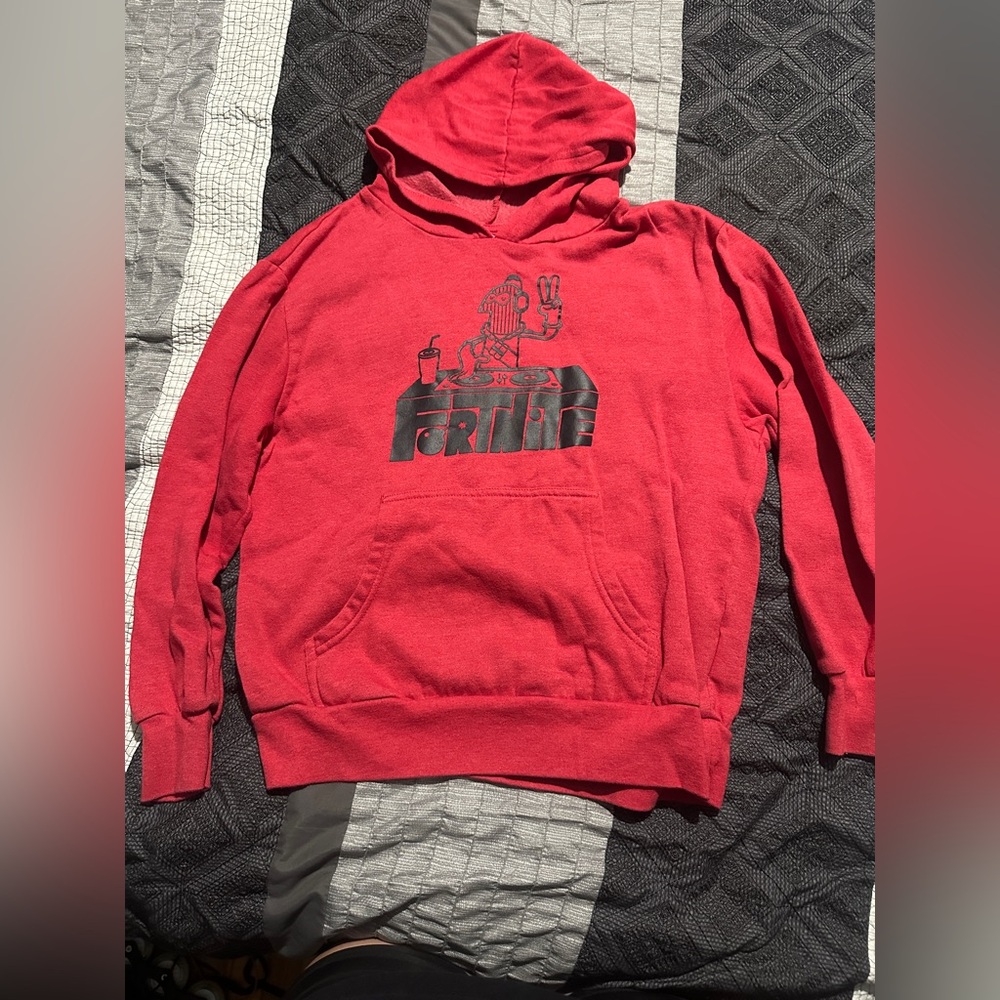 Boys red Fortnite hoodie size 10/12 perfect condition!